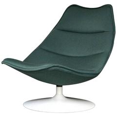 Mint Green F584 Lounge Chair by Geoffrey D. Harcourt for Artifort, Dutch Design 