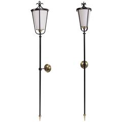 Pair of Flare Sconces by Maison Arlus