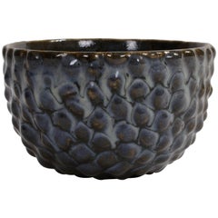 Axel Salto Bowl in Budded Style and Butterfly Wing Glaze for Royal Copenhagen