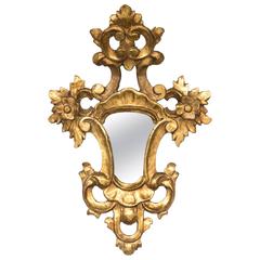 Small Venetian Gold Gilded Wood Mirror