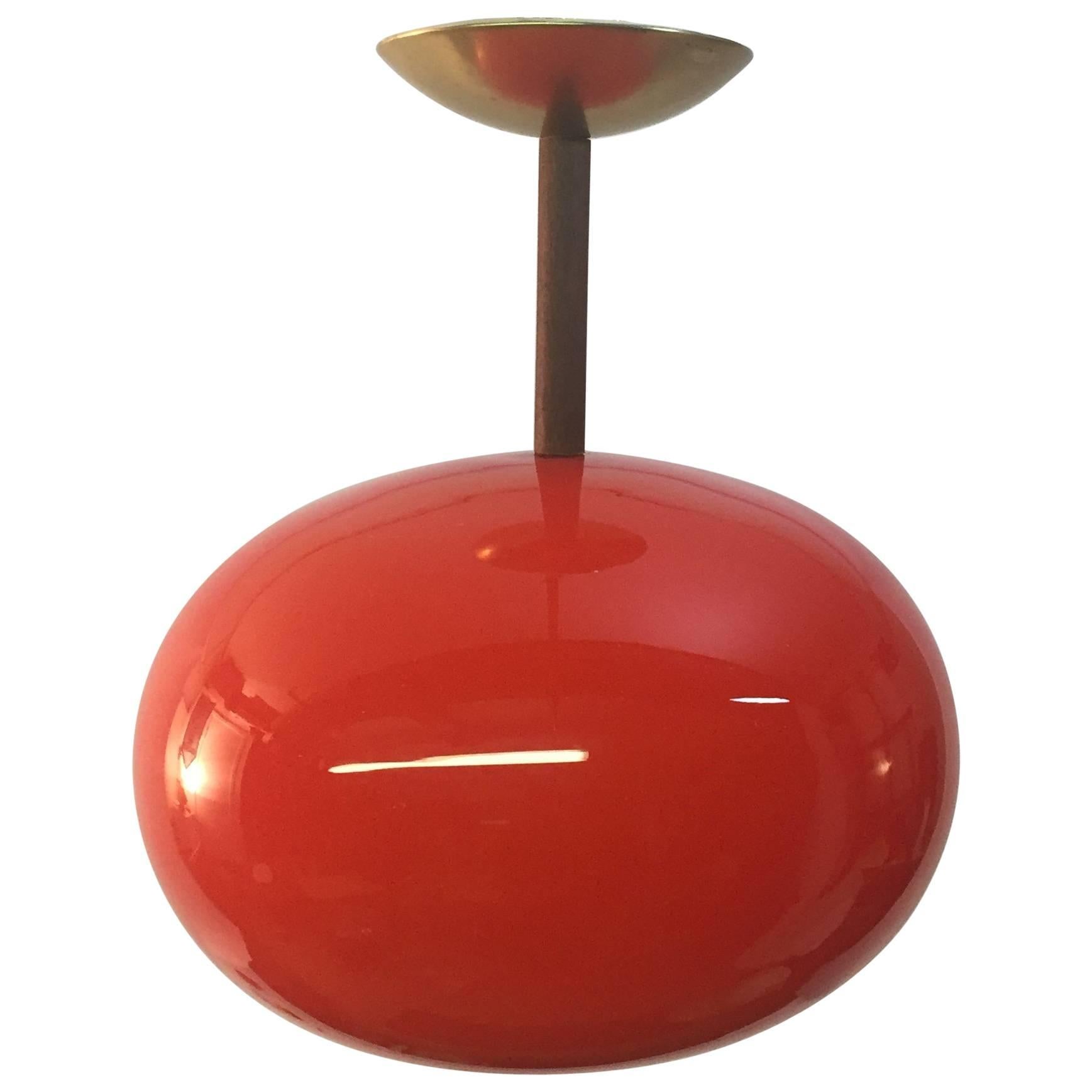 Holmegaard Glass Pendant Orb Light Fixture