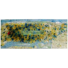 Large Yellow and Blue Resin Sculpture by Greek Artist G. Lagos. Manhattan, 2016 11