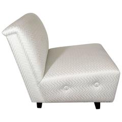 Glamorous Art Deco Slipper Chair Attributed to Gilbert Rohde 10