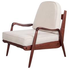Phillip Lloyd Powell 'New Hope' Lounge Chair in Black Walnut