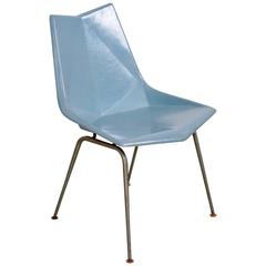 Paul McCobb Light Blue Origami Side Chair, USA, 1950s