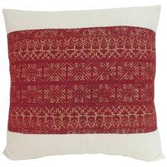 19th Century Embroidered Fez Decorative Pillow 6