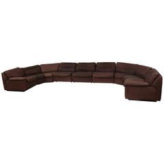 De Sede nine Section Buffalo Leather Sofa