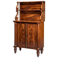 Unusually Narrow Regency Bookcase Attributed to Gillow