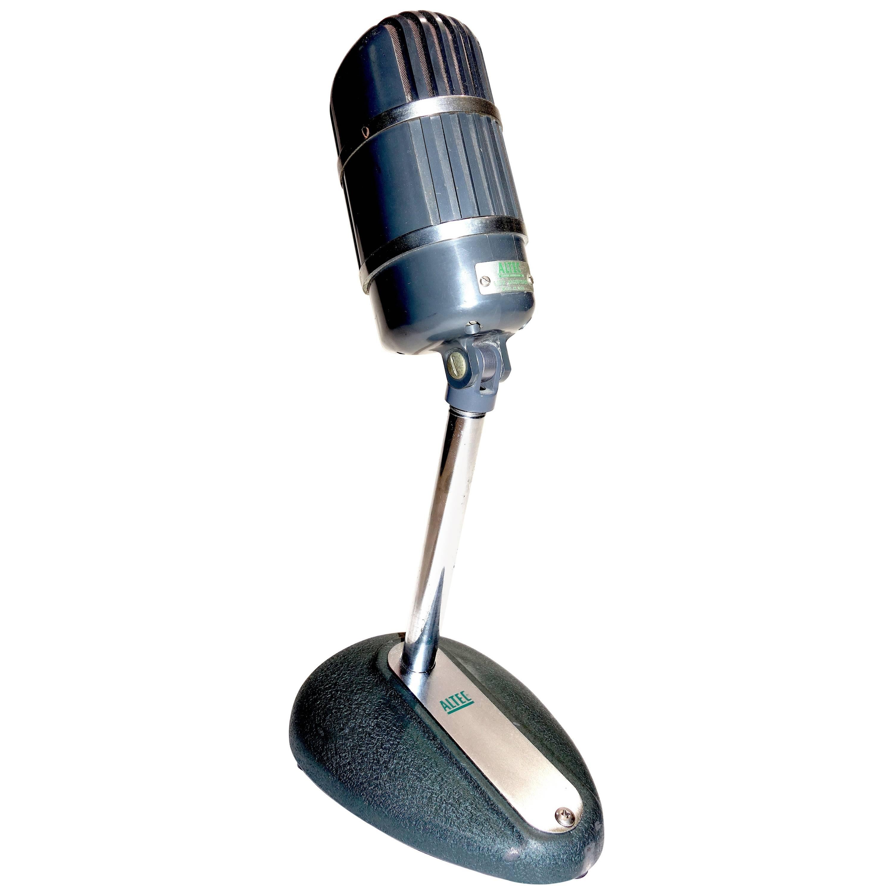 Altec Model 670-B Ribbon Studio Microphone with Rare Stand, Circa 1950s. ON SALE For Sale