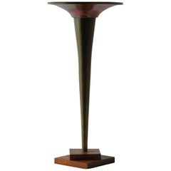 Art Deco Lamp Copper Uplighter Large Table Light, circa 1930