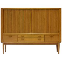 A Grand and Elegant Tambour Door Sideboard with Refined Craftmanship