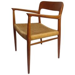 1960s Teak ArmChair, model 56, Designed by Niels Moller for J.L.Moller