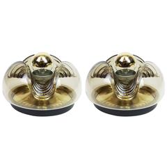 Pair of Small Wall Sconces Koch & Lowy by Peill & Putzler, Germany, 1970s 7