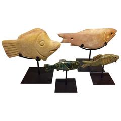 Antique Suite of Pre-Columbian Fish