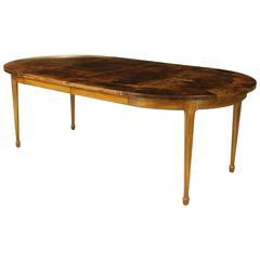Aldo Tura Lacquered Goatskin Center or Dining Table