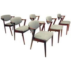 Six Rosewood "Model 42" Chairs by Kai Kristiansen