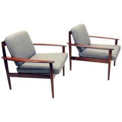 Two Rosewood PJ-56 Chairs by Grete Jalk