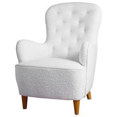 Unusual 1930s Swedish Lounge Chair