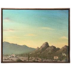Remote Desert Landscape Painting