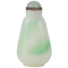 Antique Jadeite Snuff Bottle from the Estate of C. Z. Guest