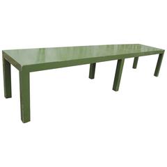 Parsons Style Lacquered Bench