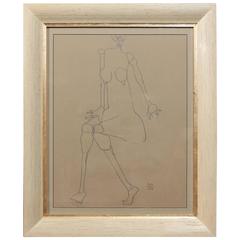 Graphite Drawing of Female by Martin Sumers 3