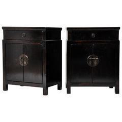 Pair of Chinese High-Waisted Cabinets