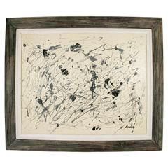 Black and White Abstract Painting 2