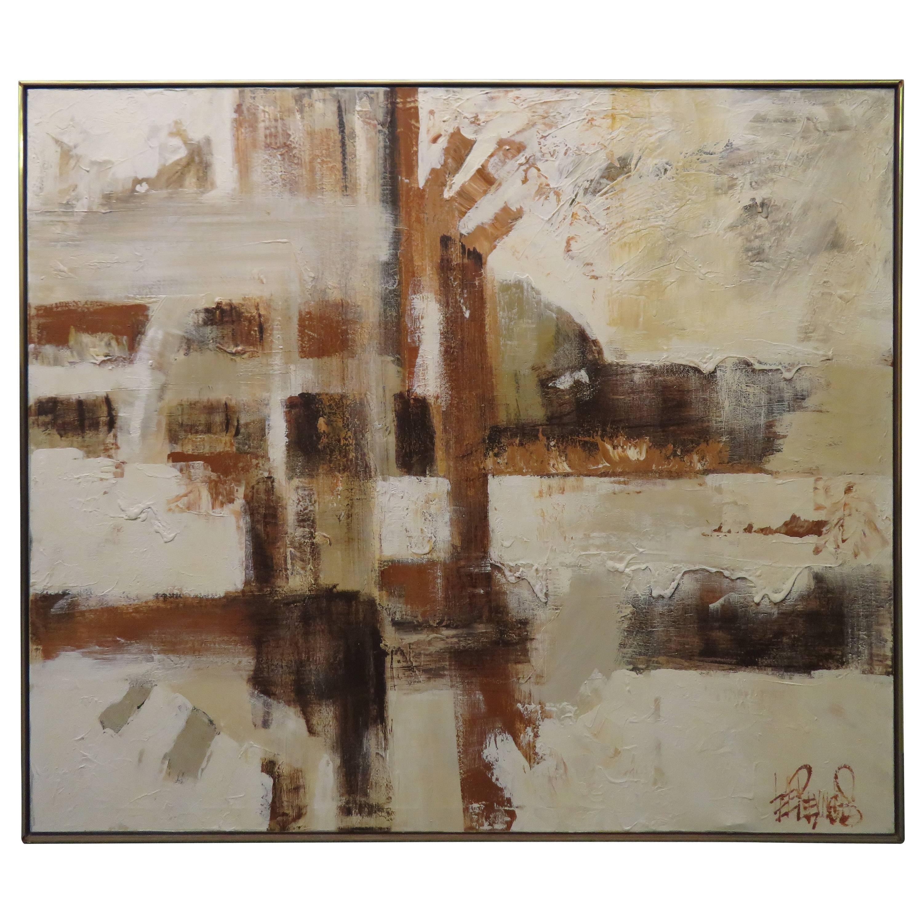 Gorgeous Large-Scale Lee Reynolds Abstract Painting, Mid-Century Modern For Sale