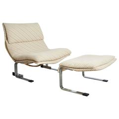 Onda Chair and Ottoman in Missoni Fabric by Giovanni Offredi for Saporiti Italia 6