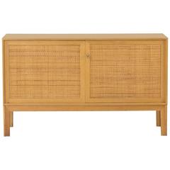 Oak and Rattan Sideboard by Alf Svensson