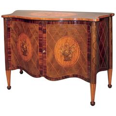 Antique 19th Century Harewood Serpentine Commode 6