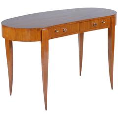 Mid-20th Century Slender Legs Cristal Handles Writing Desk 2