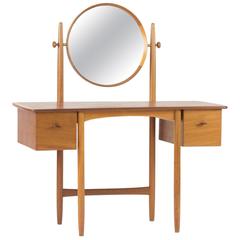 Vintage Oak Dressing Table by Sven Engström and Gunnar Myrstrand