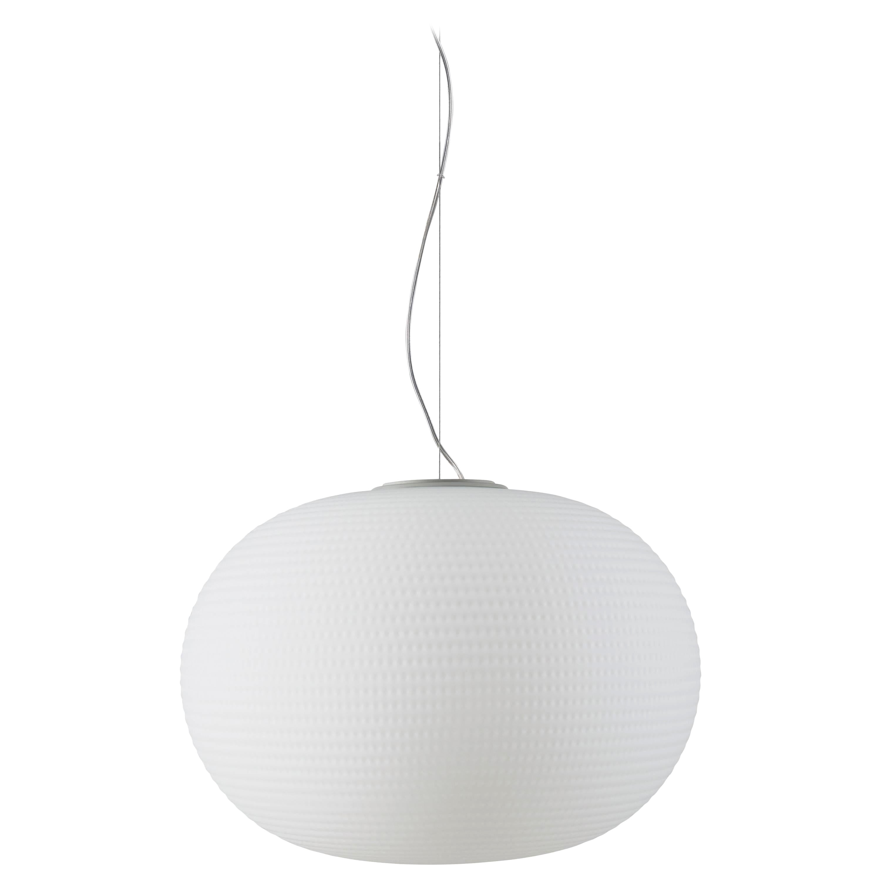 Matti Klenell Fontana Arte Bianca Suspension Lamp in Blown Glass, Designed 2015 For Sale