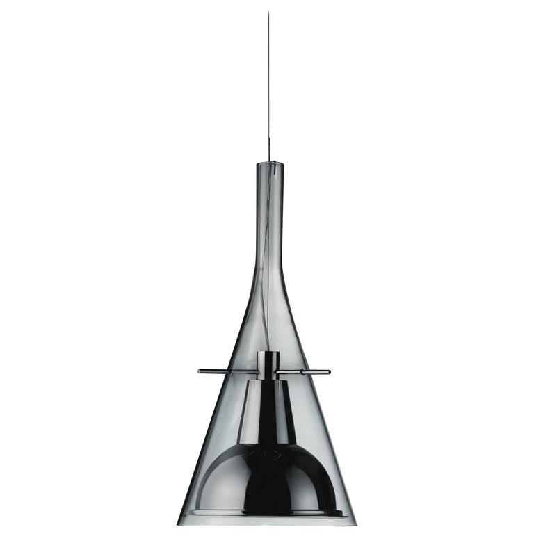 Flute Magnum Glass And Aluminum Pendant Lamp By Franco Raggi For Franco Raggi Fontana Arte Aluminum Flute Suspension Lamp Designed In 1999
