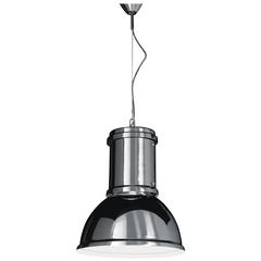Fontana Arte Lampara Suspension Lamp in Natural Aluminum, Designed 1965 6