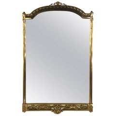 Vintage Mirror with Brass Frame, Italy 1960s