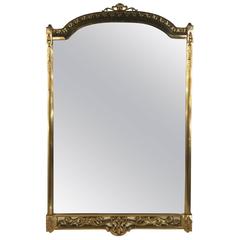 Italian Mirror with a Brass Frame, circa 1960 11