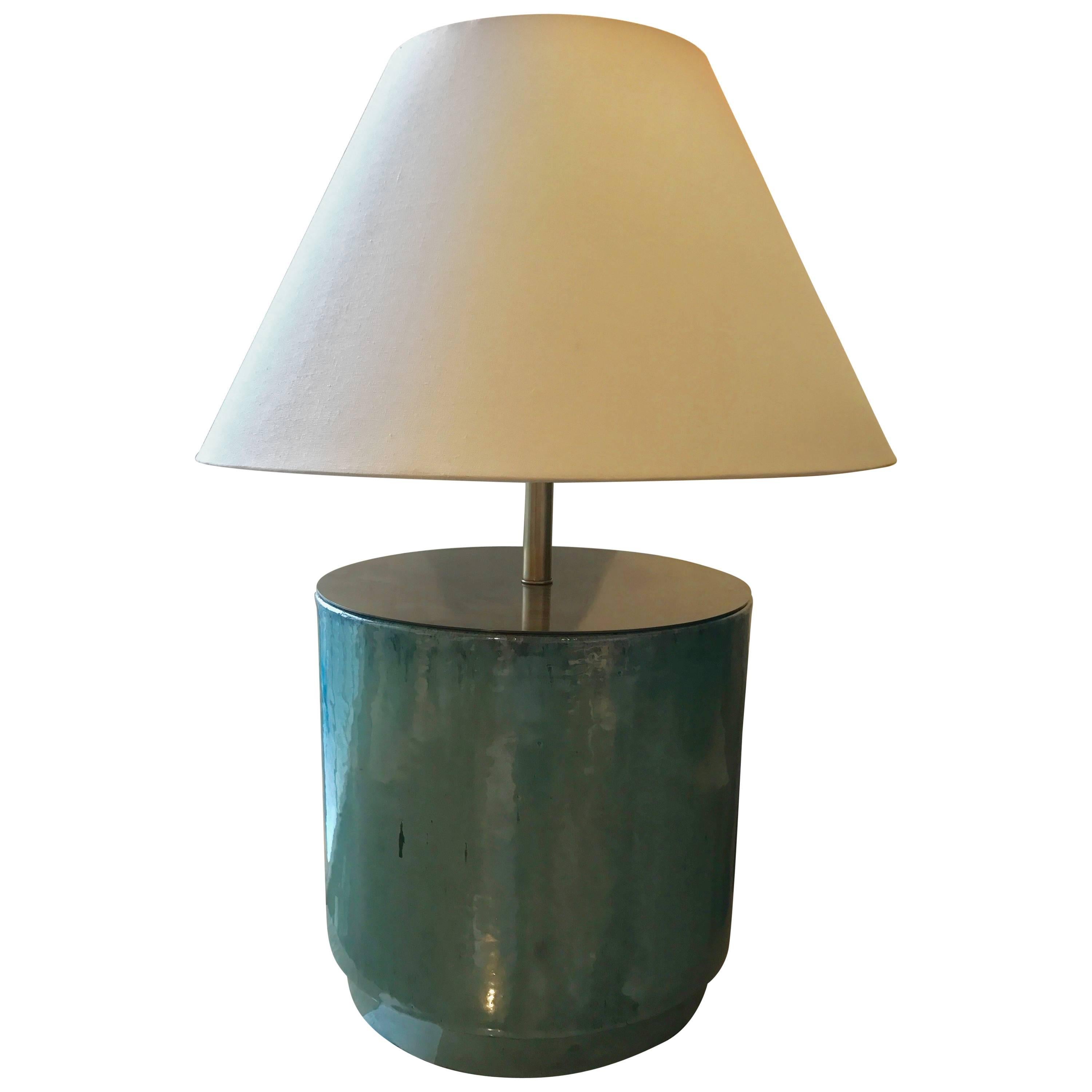 Glazed Pot Lamp