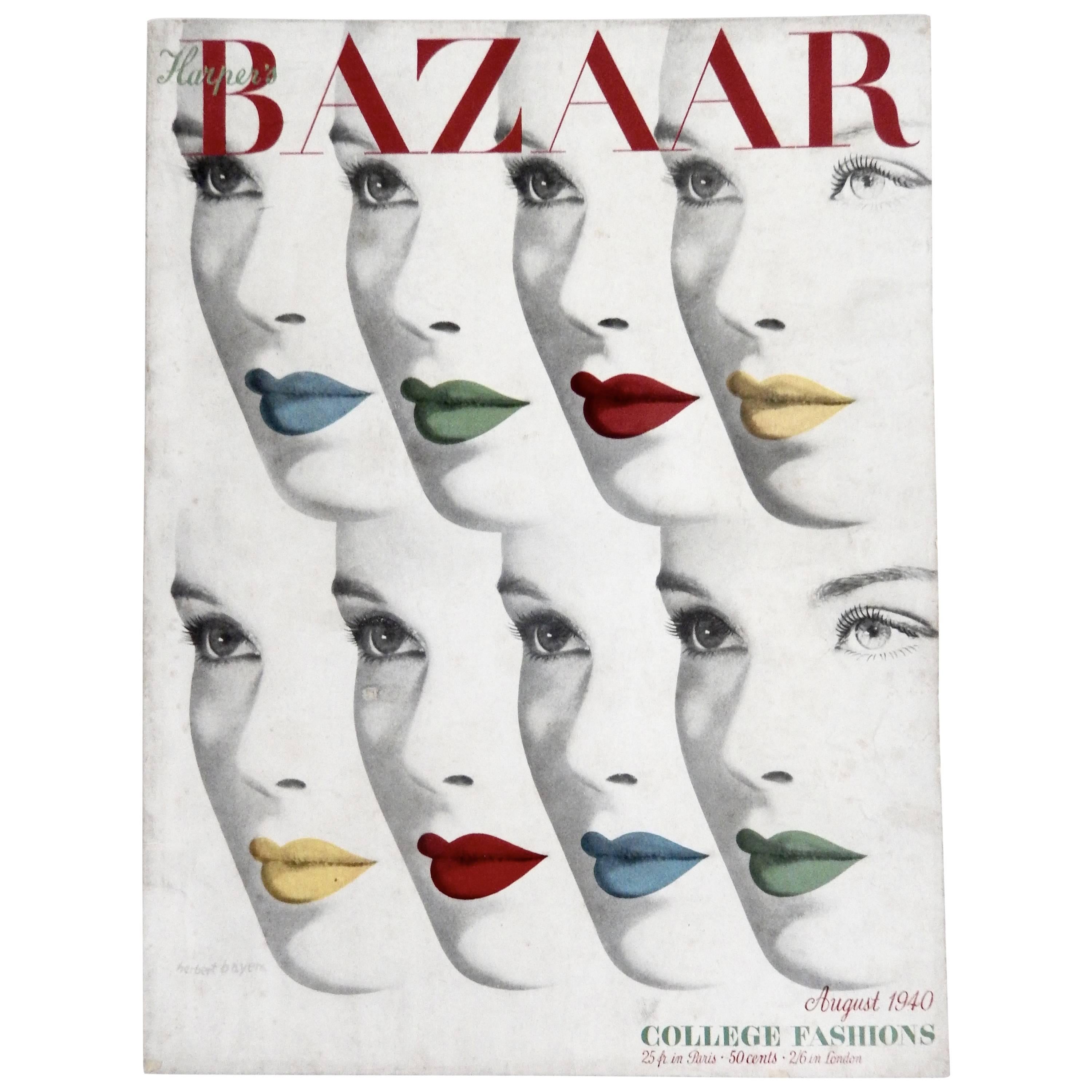 Herbert Bayer's 1940 Harper's Bazaar Cover For Sale