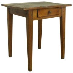 Antique French Pine Side Table 10