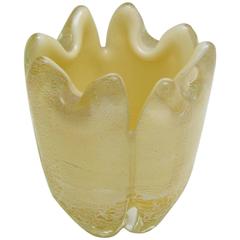 Barovier e Toso Hand Blown Diminutive Murano Glass Vessel 