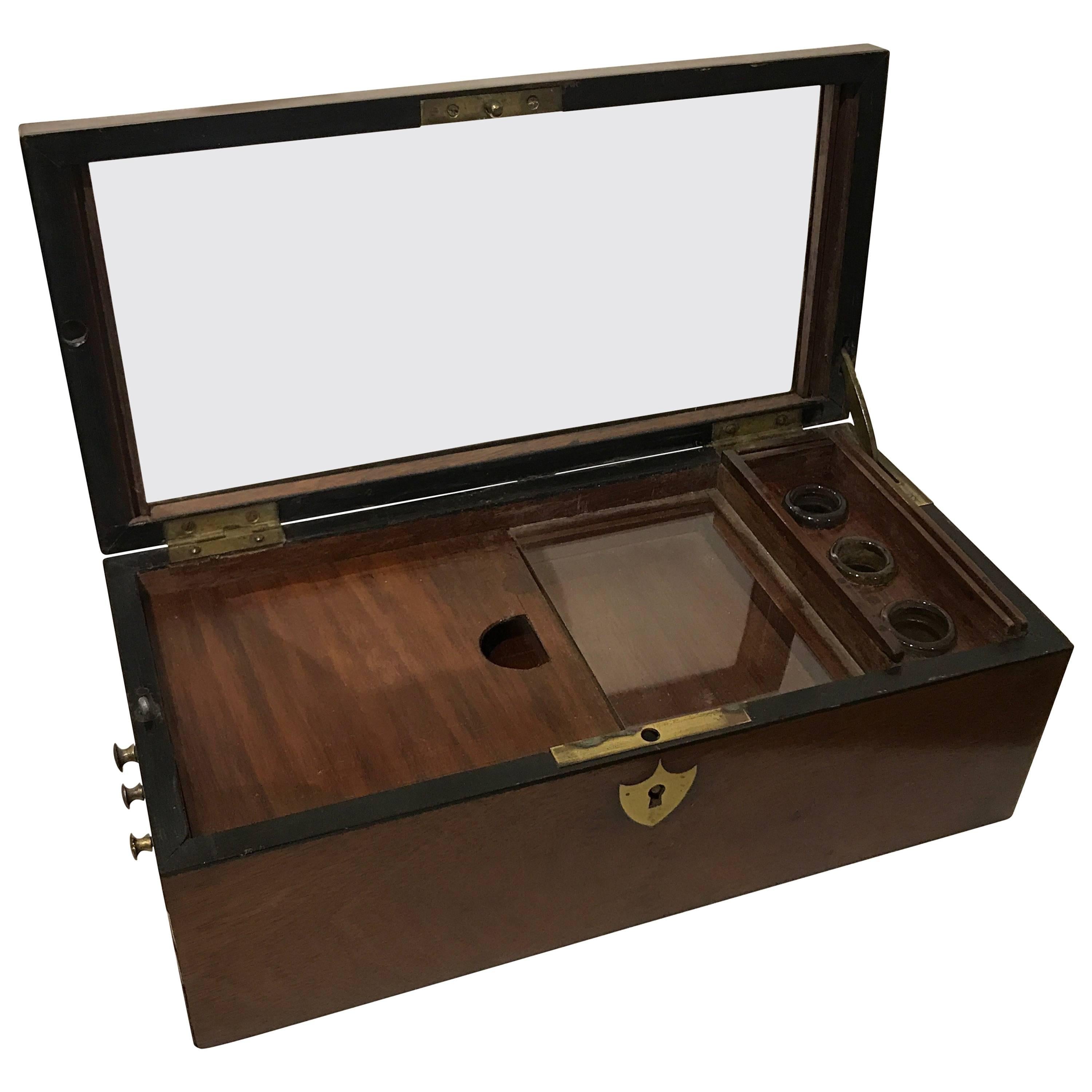 19th Century Mahogany Document Box For Sale
