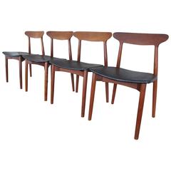 Four Scandinavian Chairs by Harry Ostergaard for Randers Mobelfabrik
