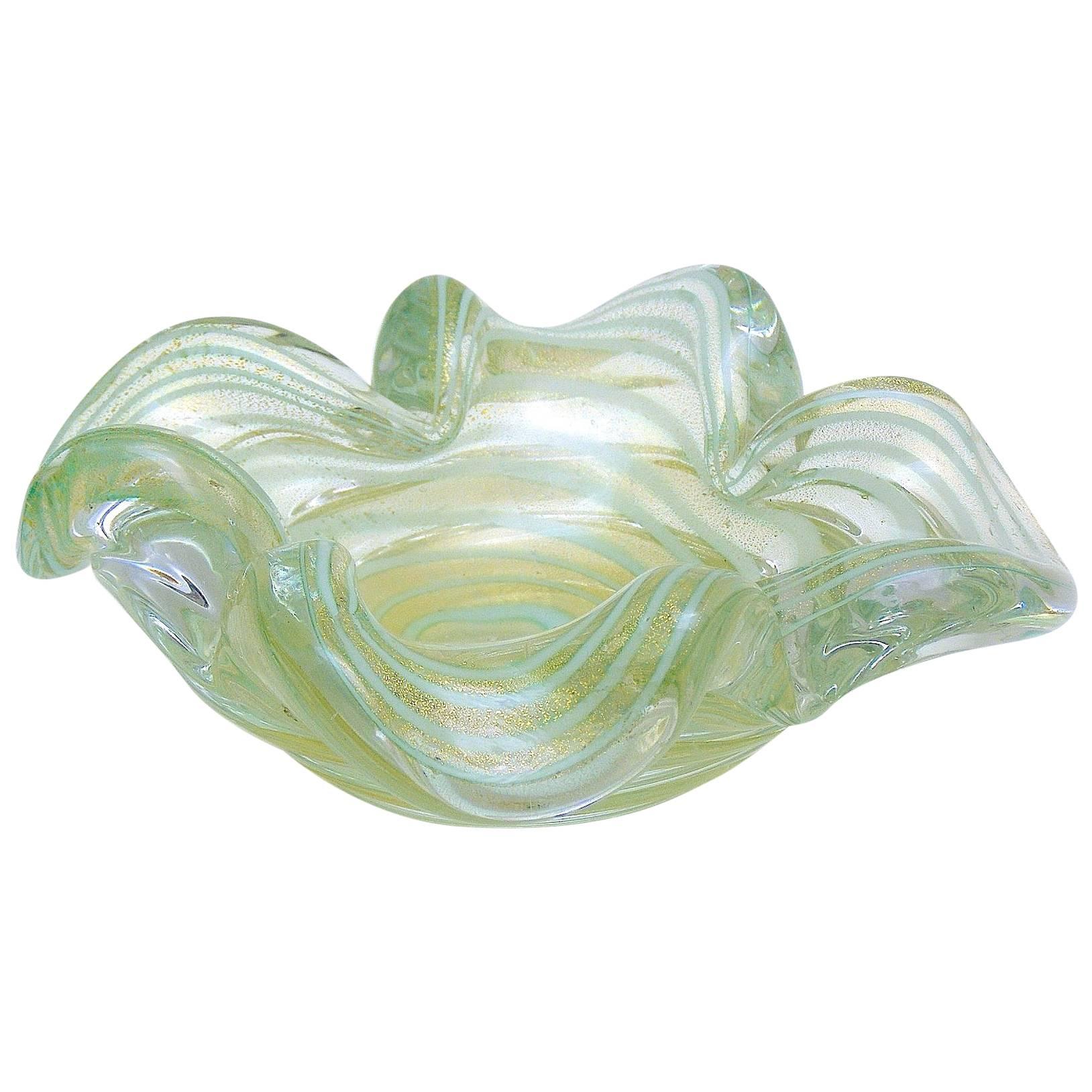Handblown Murano Glass Vide-Poche  For Sale