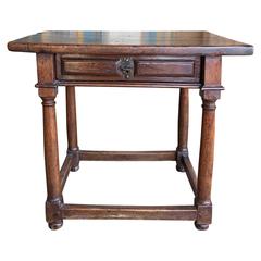 Antique Spanish End Table, circa 1820 1