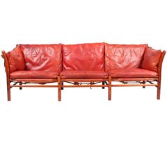 Llona Sofa in Patinated Leather by Norell 8