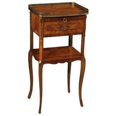 20th Century, French, Inlaid Nightstand in Rosewood