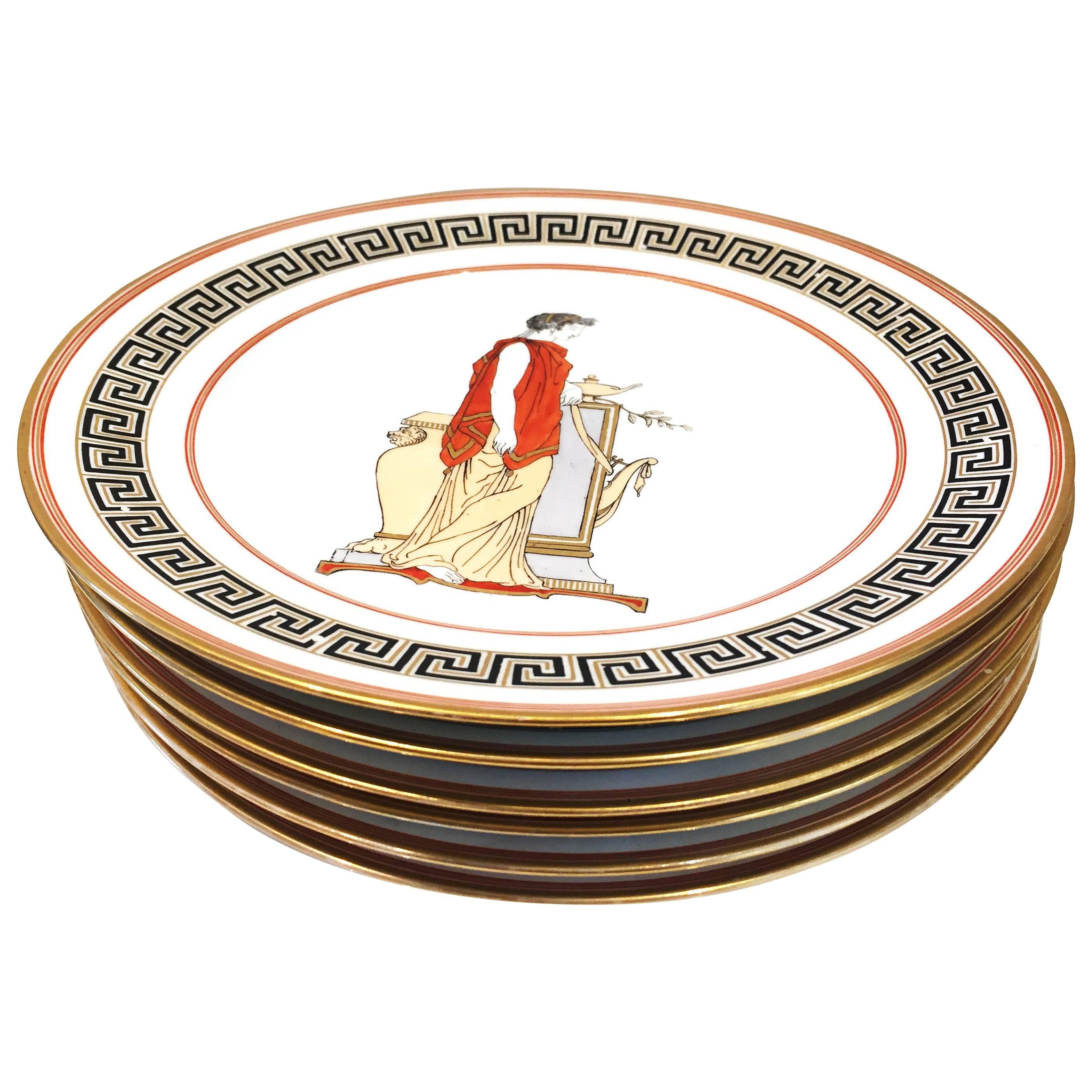 Italian, 1950s, Neoclassical Decorative Plates